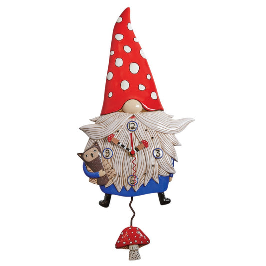 Clock Wall Gnome Funky Retro - The Renmy Store Homewares & Gifts 