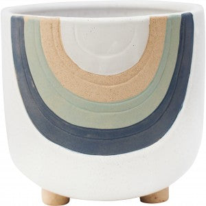Pot Planter Rainbow Blues - The Renmy Store Homewares & Gifts 