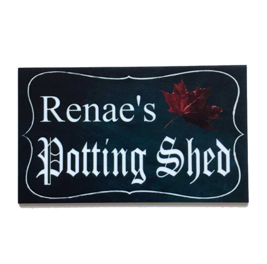 Potting Shed Personalised Custom Name Garden Sign