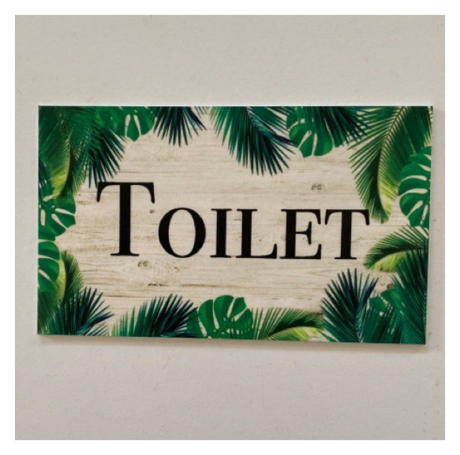 Tropical Door Room Sign Toilet Laundry Bathroom Beach House
