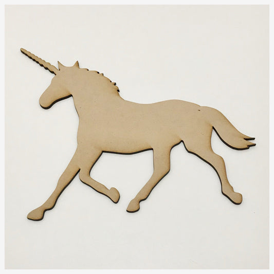 Unicorn Horse MDF Shape DIY Raw Cut Out Art Craft Decor
