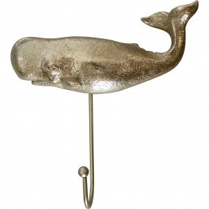 Whale Rustic Gold Hook