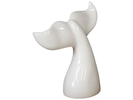 Whale Tail White Large Decoration