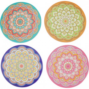 Mandala Bohemian Coaster Coasters Set of 4