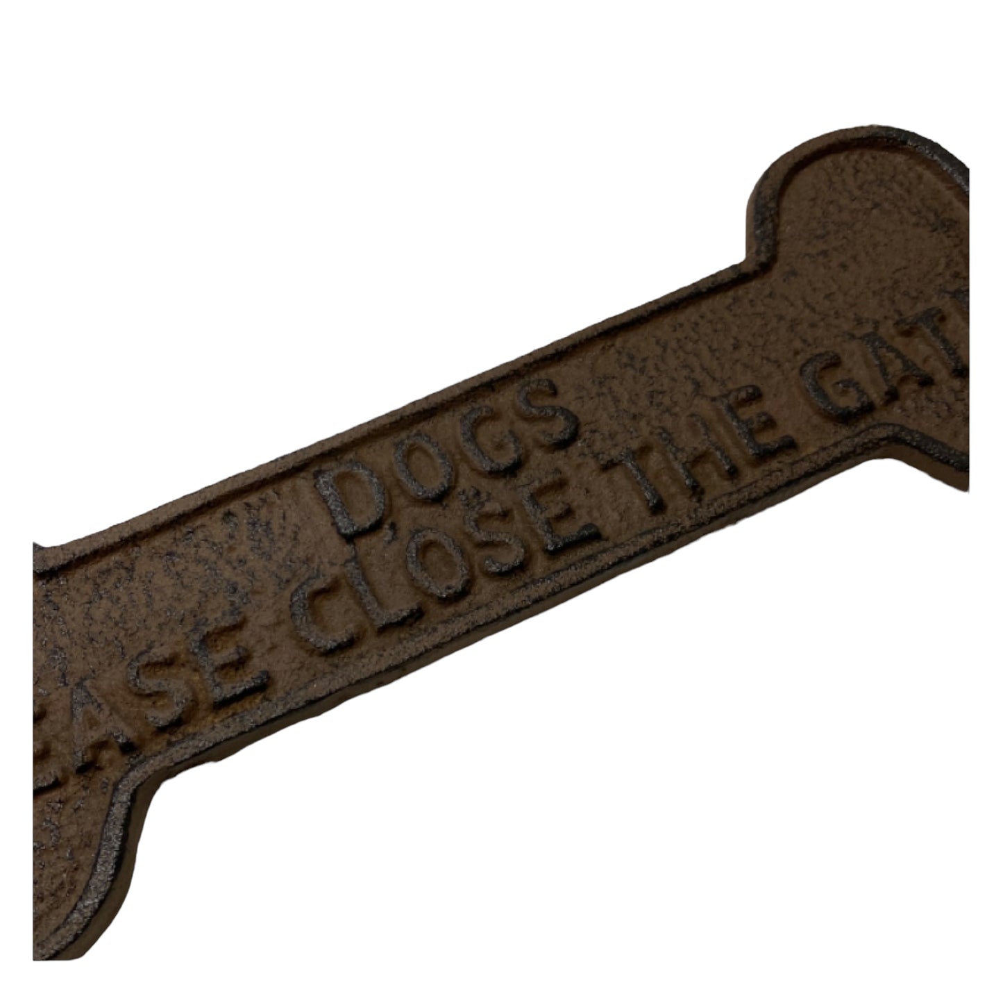 Dogs Close The Gate Cast Iron Sign