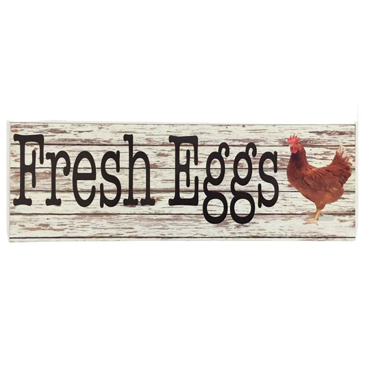 Fresh Eggs Chicken Sign