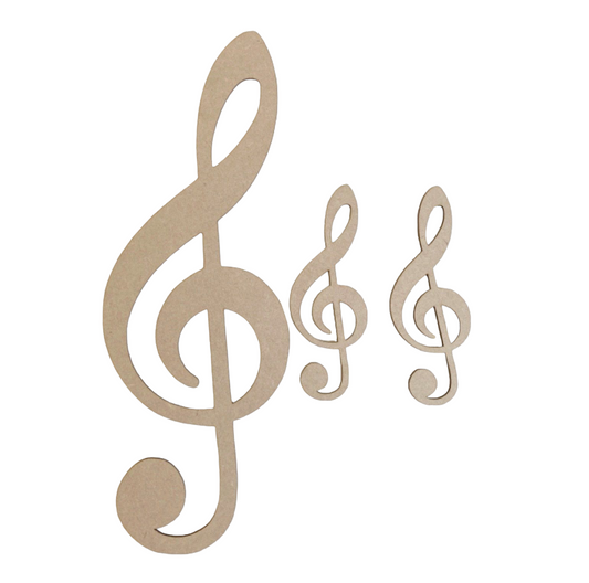Music Treble MDF Wooden DIY Craft - The Renmy Store Homewares & Gifts 