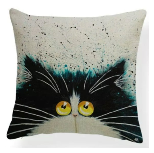 Cushion Cover Cat Kitty Pretty Cute - The Renmy Store Homewares & Gifts 