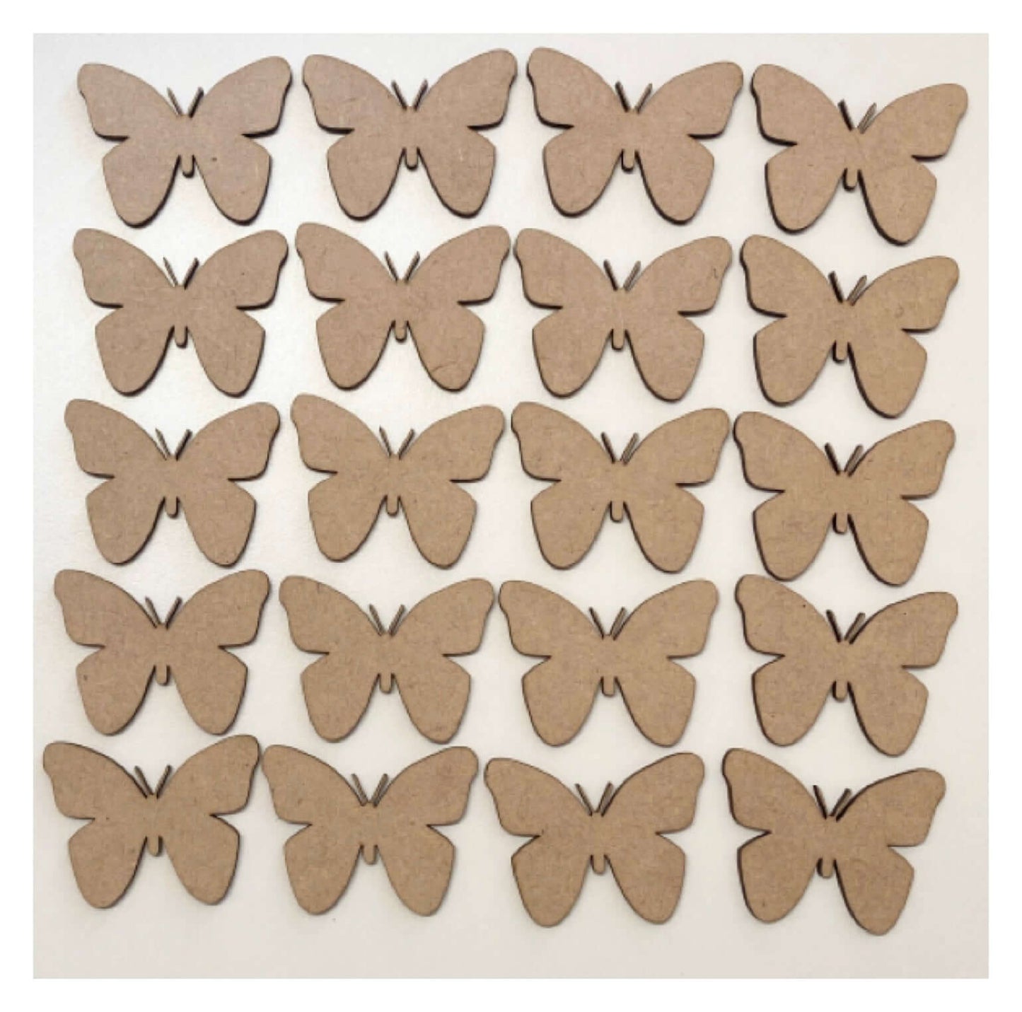Butterfly Butterflies 6cm Set of 20 MDF Shape DIY Raw Cut Out Art Craft Décor