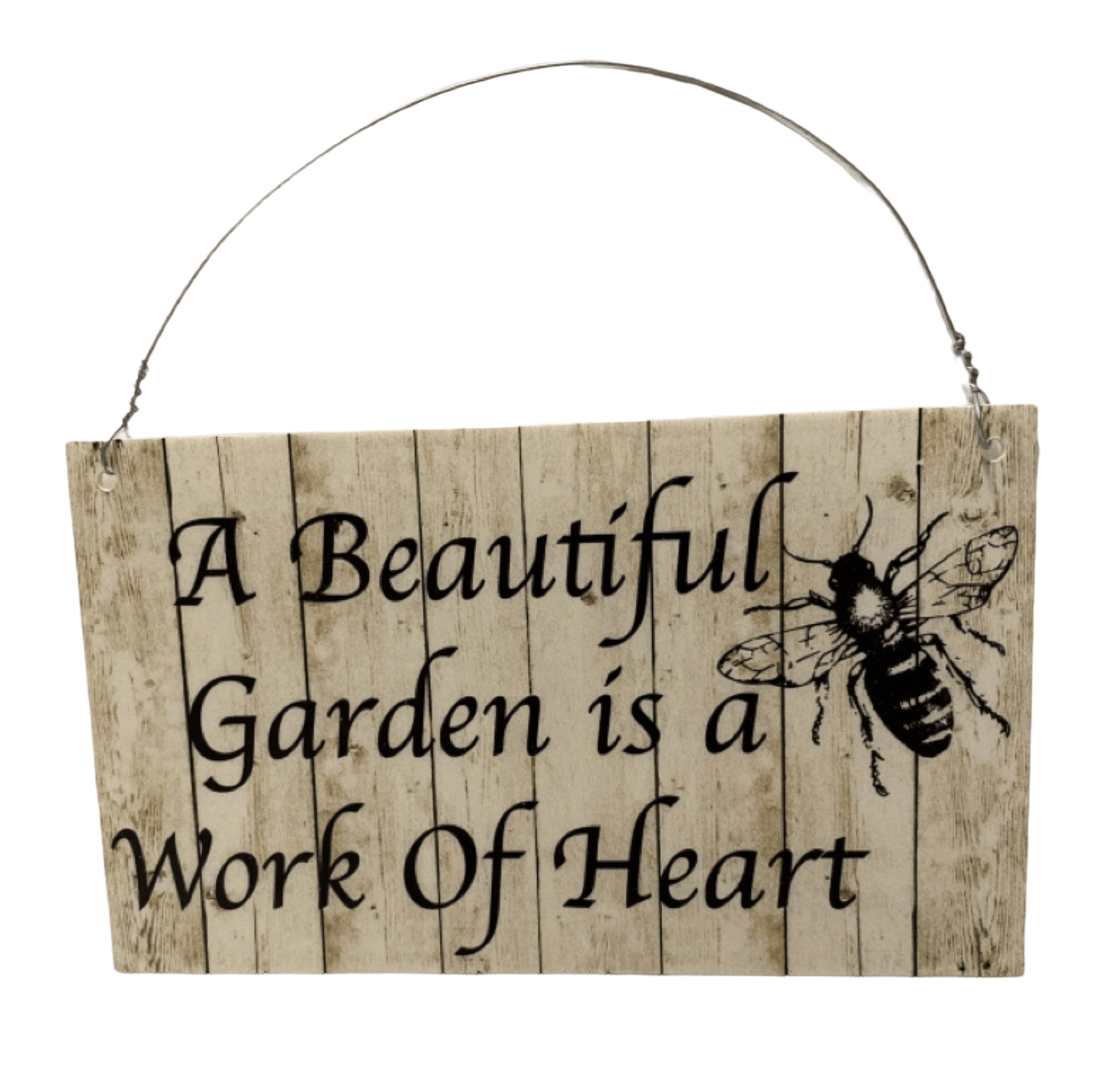 Beautiful Garden Is A Work Of Heart Sign - The Renmy Store Homewares & Gifts 