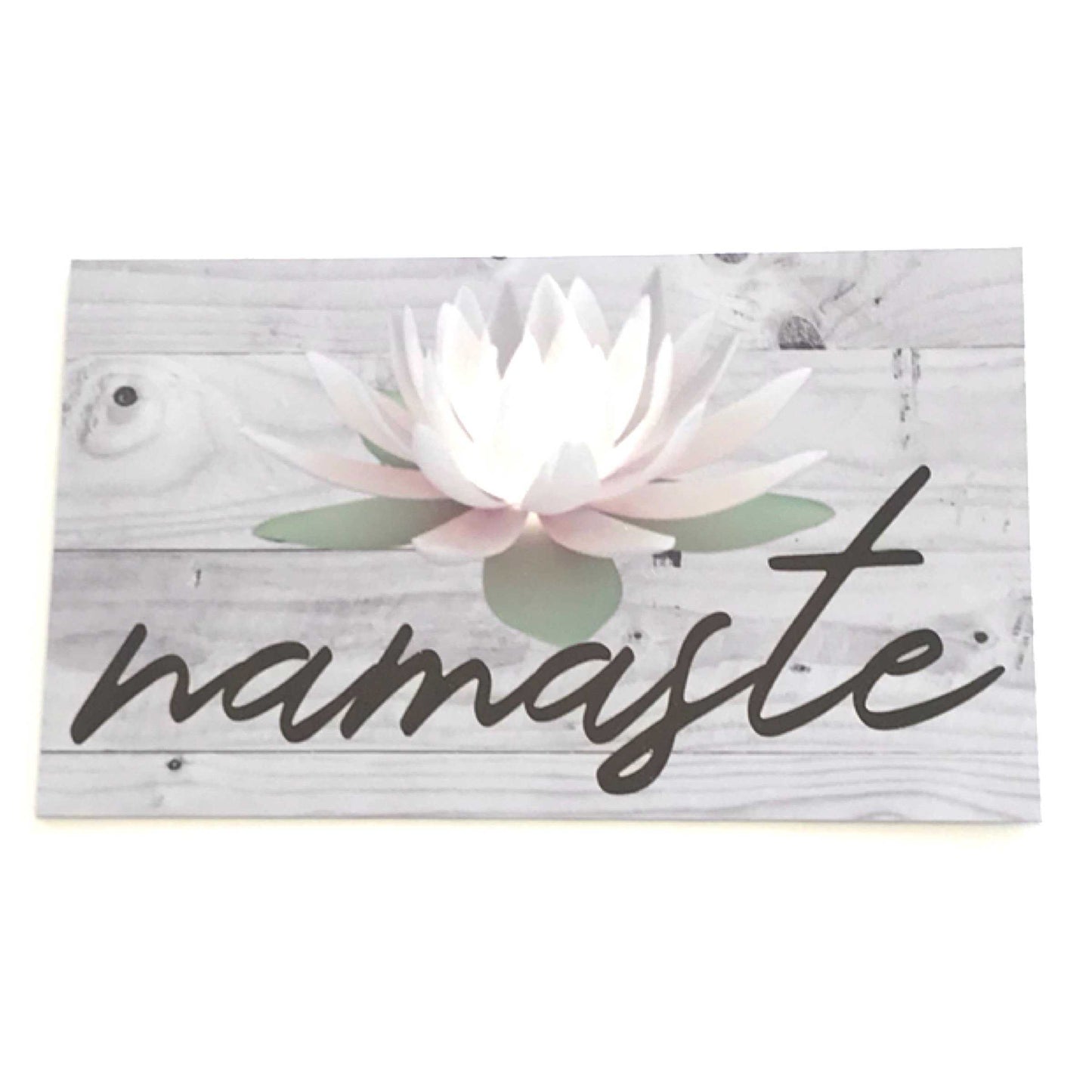 Namaste with Lotus Flower Sign