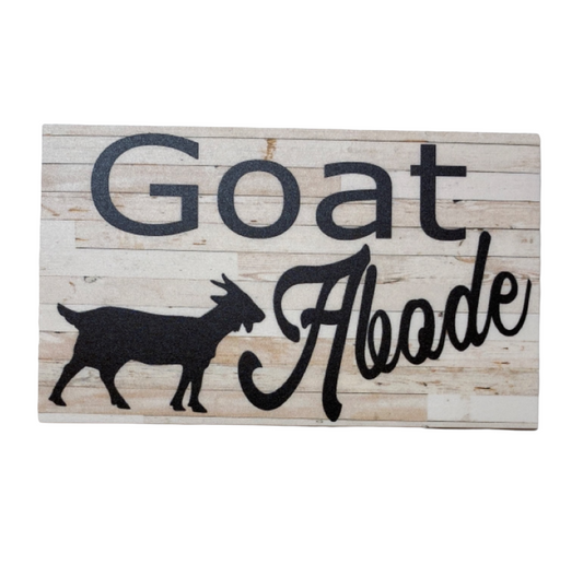 Goat Abode House Sign