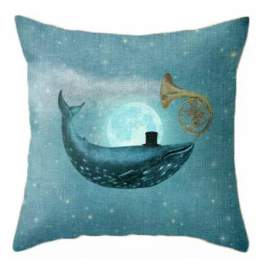 Cushion Whale Musical - The Renmy Store Homewares & Gifts 