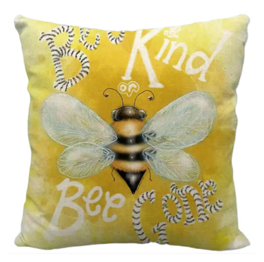 Cushion Cover Bee Kind Bee Gone - The Renmy Store Homewares & Gifts 