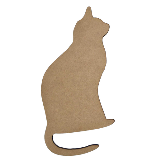 Cat kitty Cats MDF Shape Raw Cut Out Art - The Renmy Store Homewares & Gifts 
