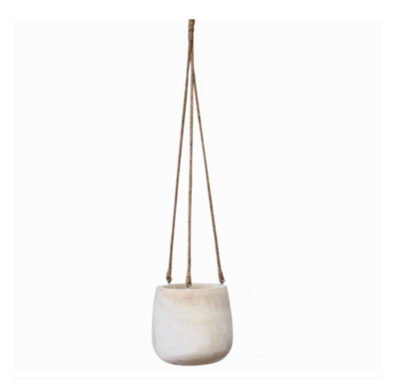 Pot Plant Hanging Wooden Small