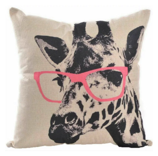 Cushion Giraffe Retro Smarts - The Renmy Store Homewares & Gifts 