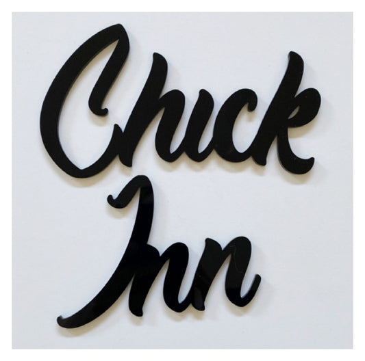 Chick Inn Coop Chicken Hen House Word Acrylic