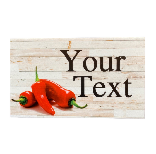 Chilli Garden Custom Customized Wording Text Sign
