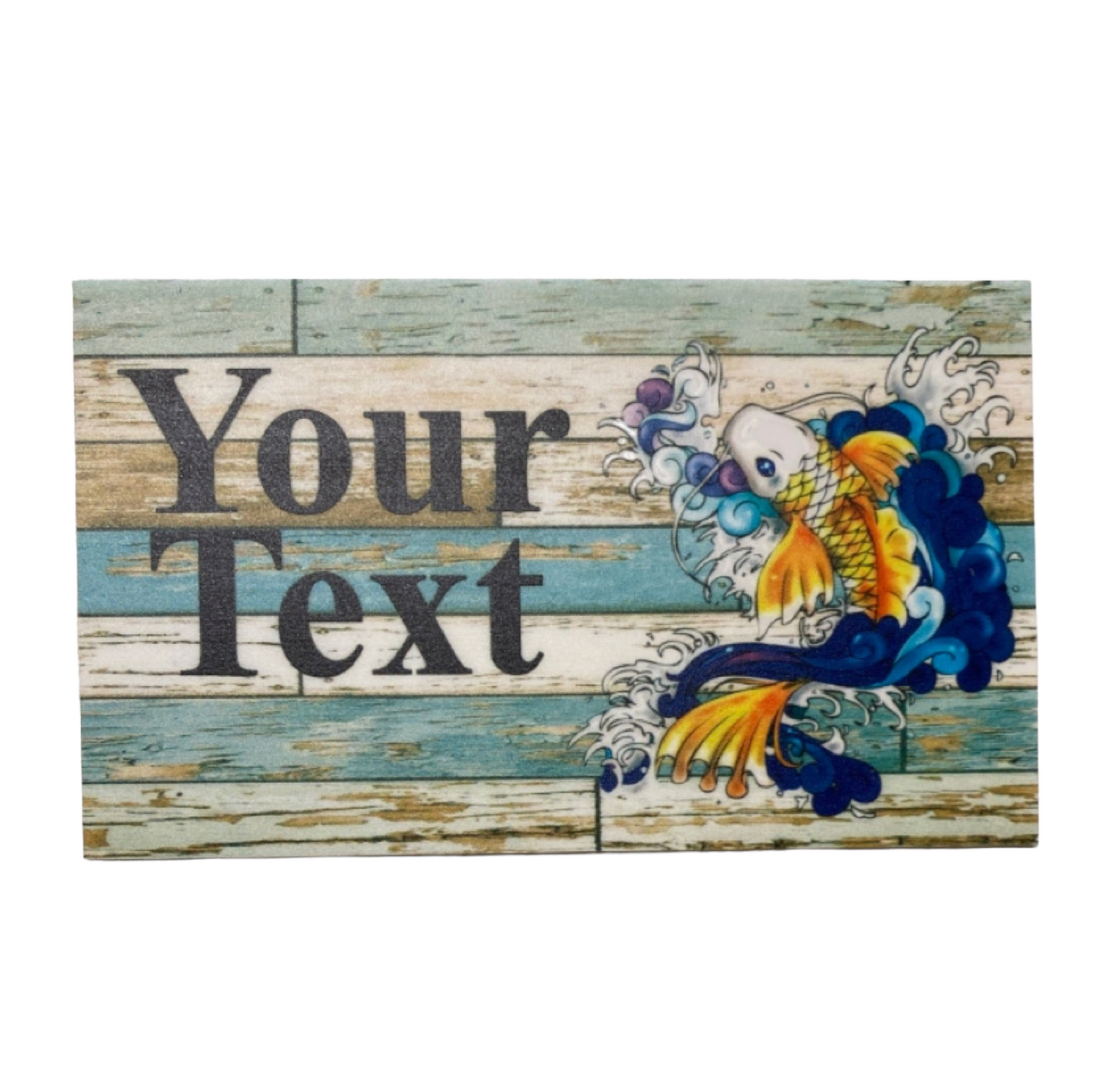 Koi Fish Custom Persoanlised Sign - The Renmy Store Homewares & Gifts 