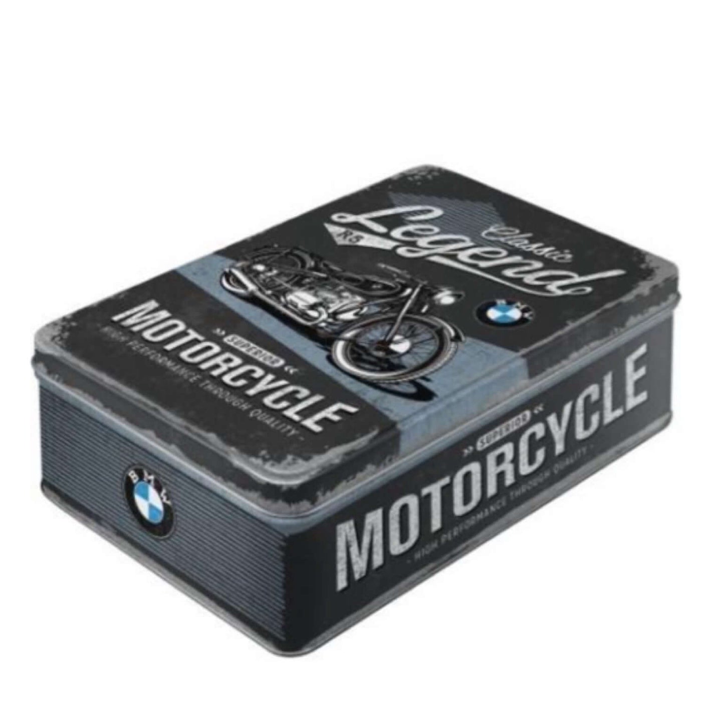 Box Tin Container Service BMW Classic Motorbike Vintage Retro - The Renmy Store Homewares & Gifts 