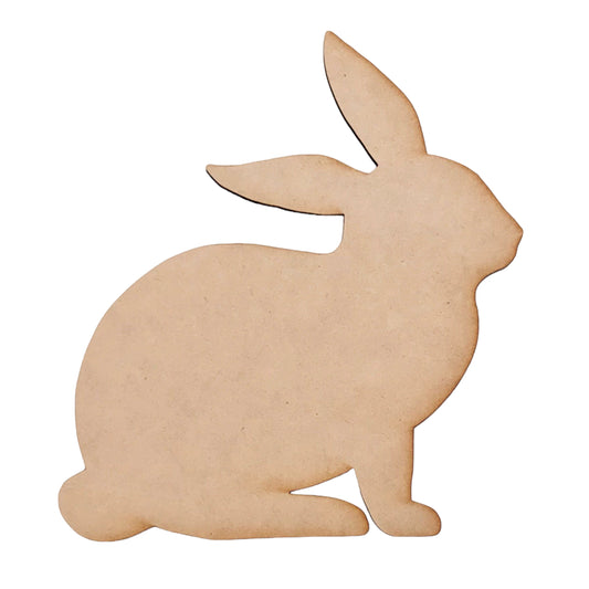 Rabbit Bunny MDF DIY Raw Cut Out Art Craft Decor
