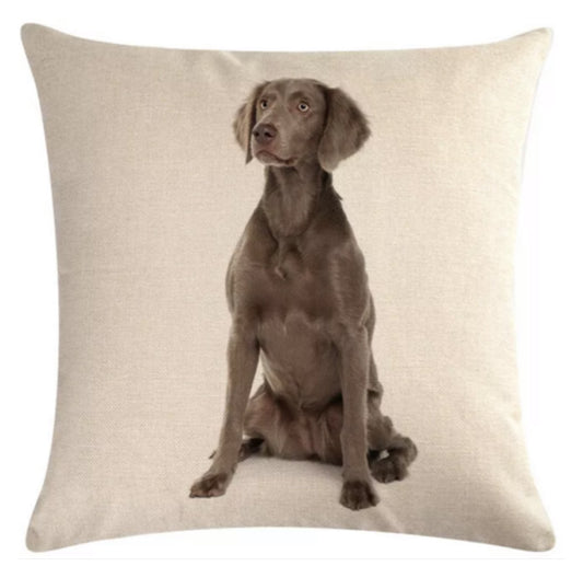 Cushion Cover Dog Grey Larry - The Renmy Store Homewares & Gifts 