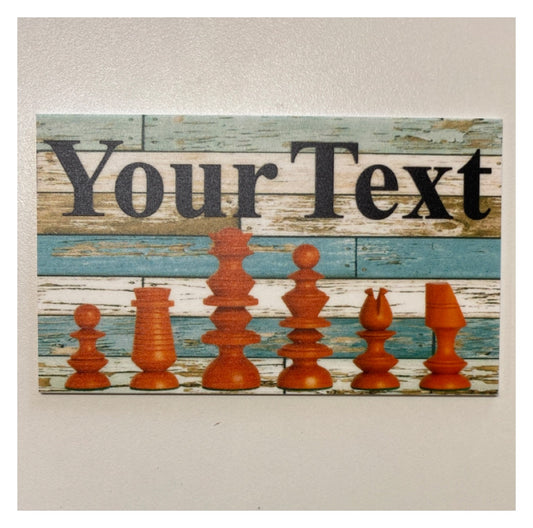 Chess Game Custom Wording Text Sign - The Renmy Store Homewares & Gifts 