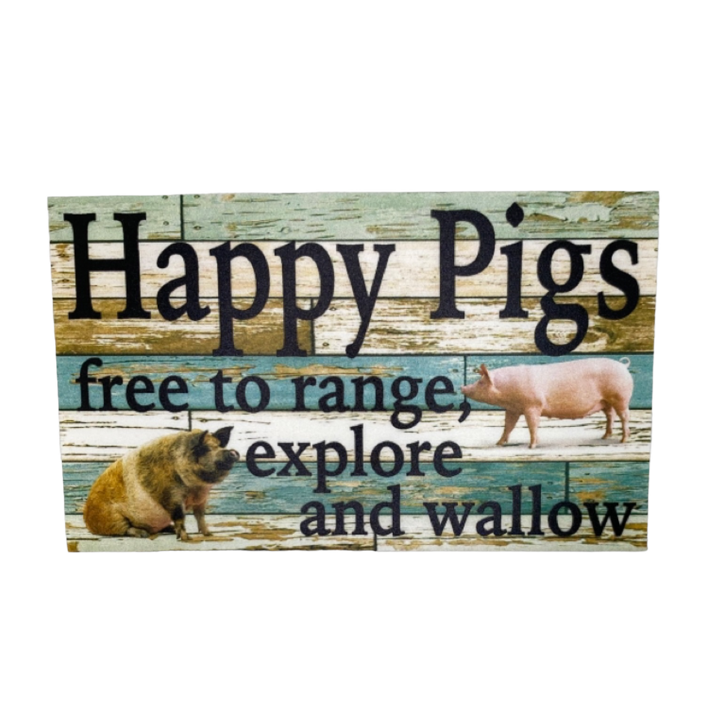 Happy Pigs Pig Free Range Farm Sign