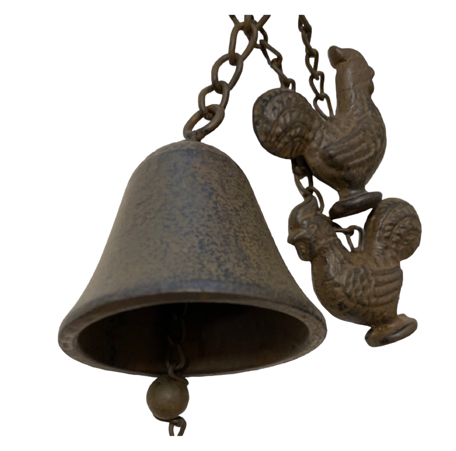 Wind Chime Bell Cast Iron Rooster Chicken Hanging - The Renmy Store Homewares & Gifts 