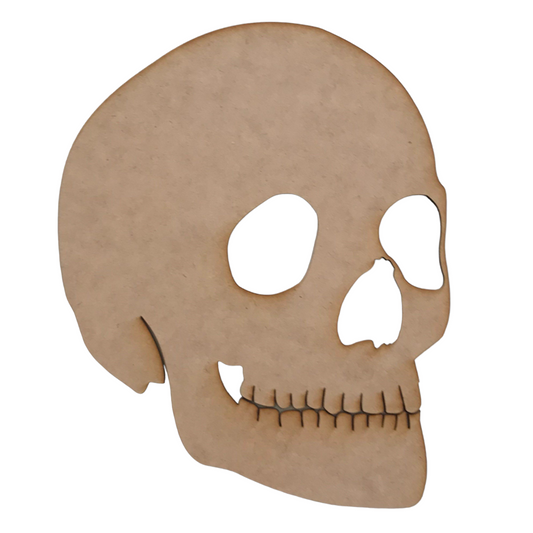 Skull Human MDF Shape DIY Raw Cut Out Art Craft Decor - The Renmy Store Homewares & Gifts 