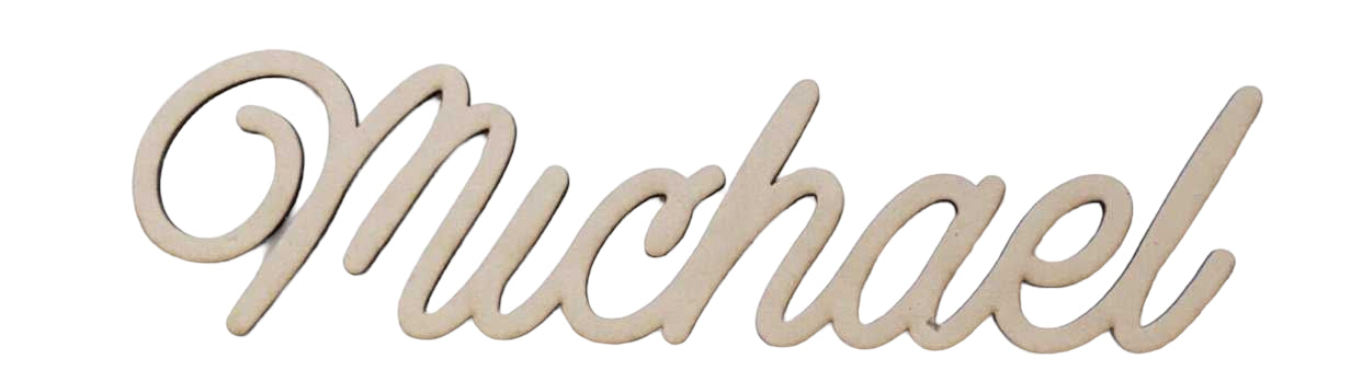 Name Word Text Custom Personalised Wood MDF Sign - The Renmy Store Homewares & Gifts 