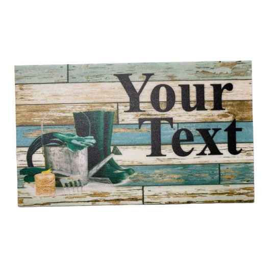 Garden Gardening Gardener Custom Wording Text Sign