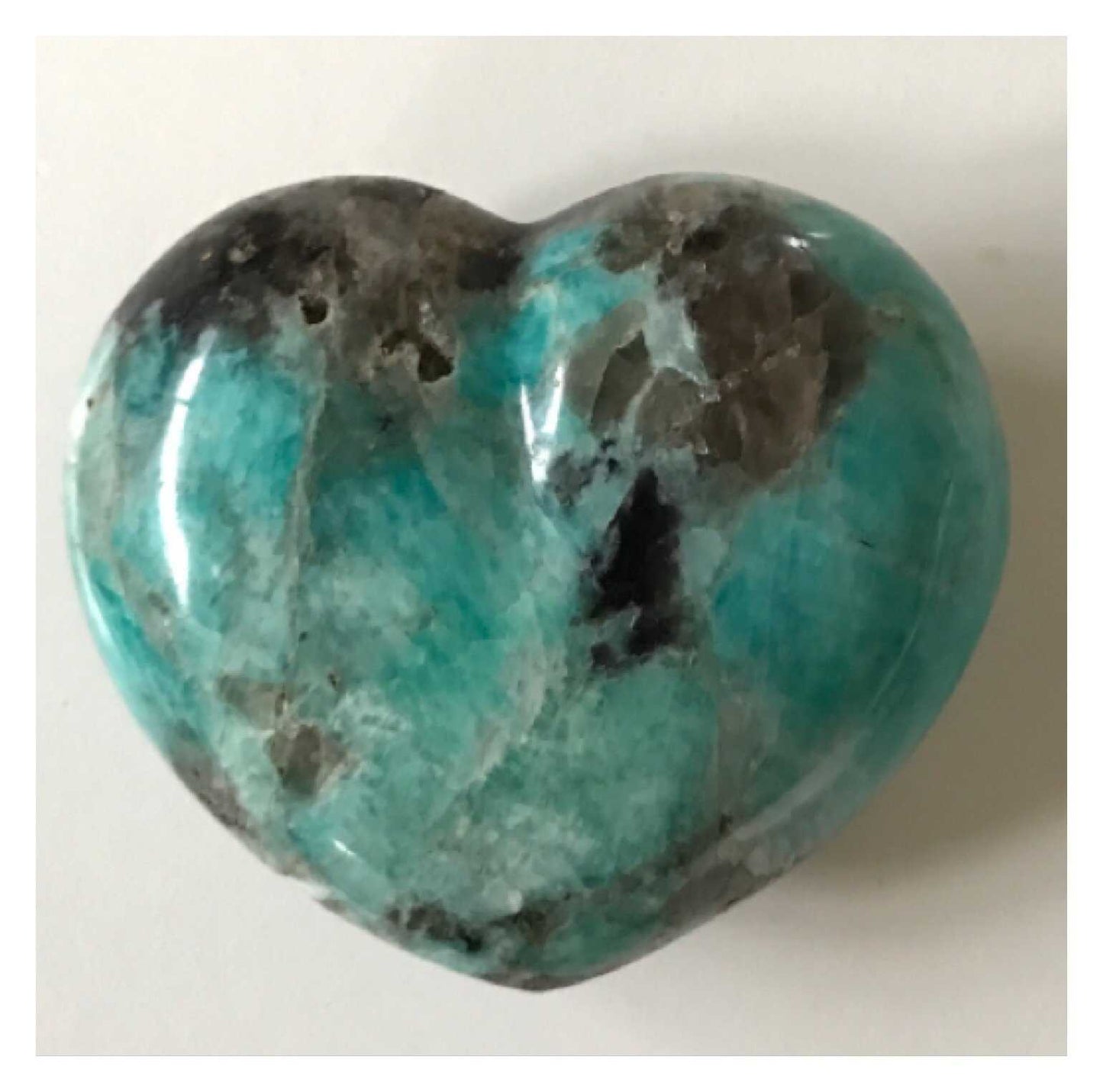 Crystal Amazonite Heart