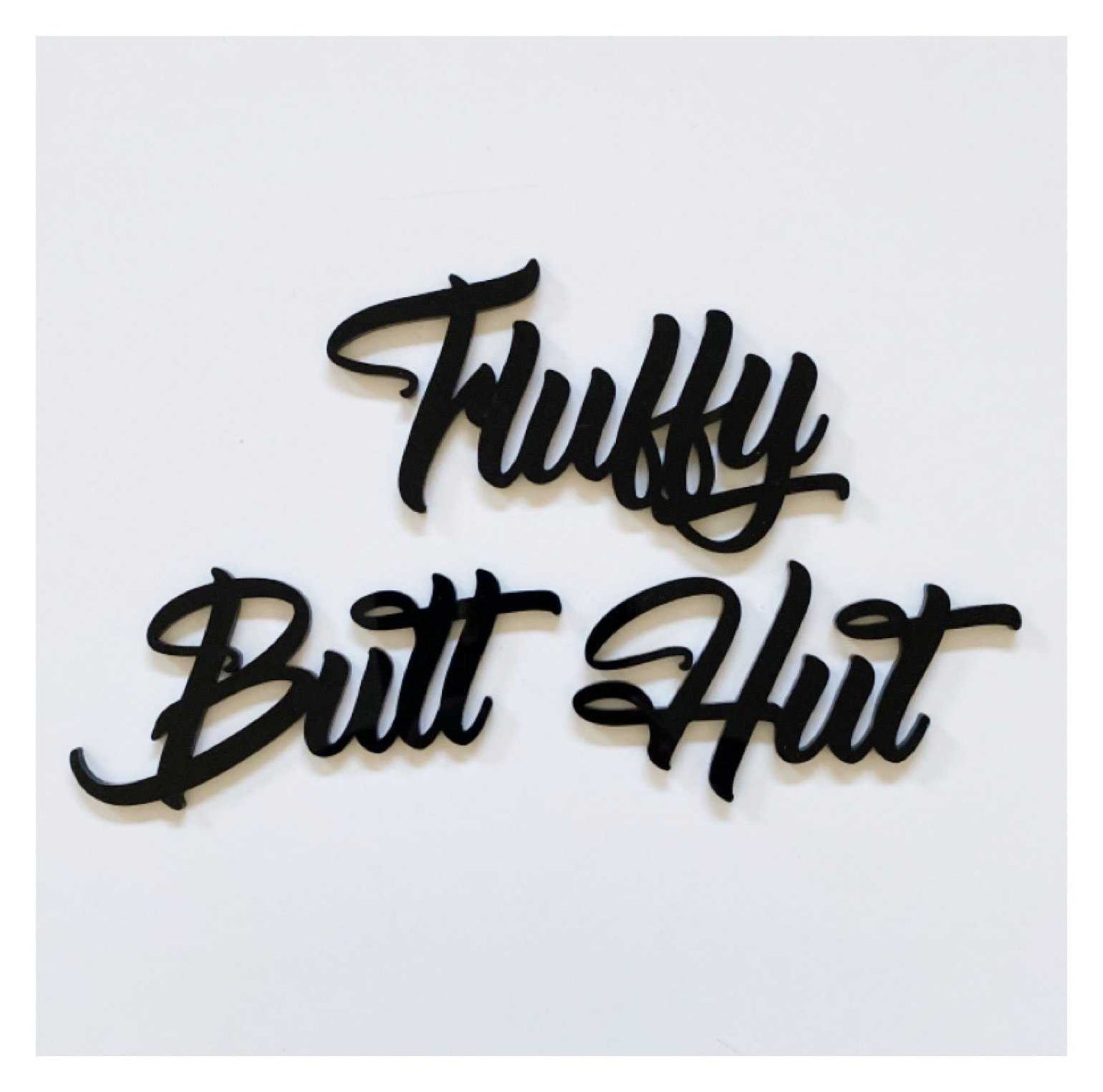 Fluffy Butt Hut Chicken Sign