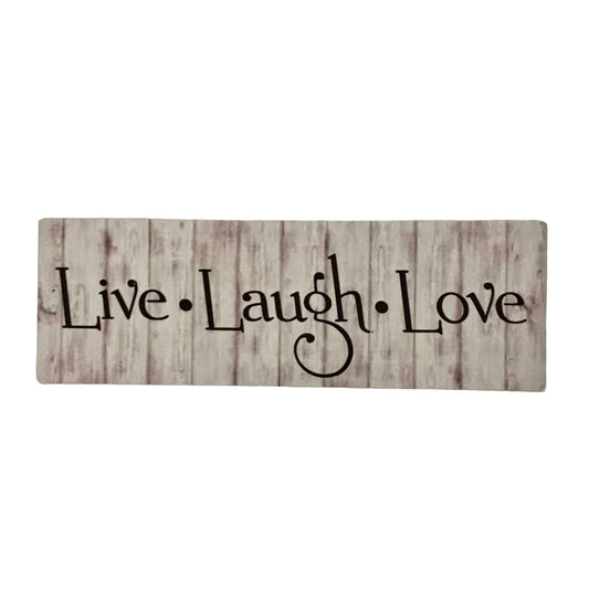 Live Laugh Love Timber Look Sign