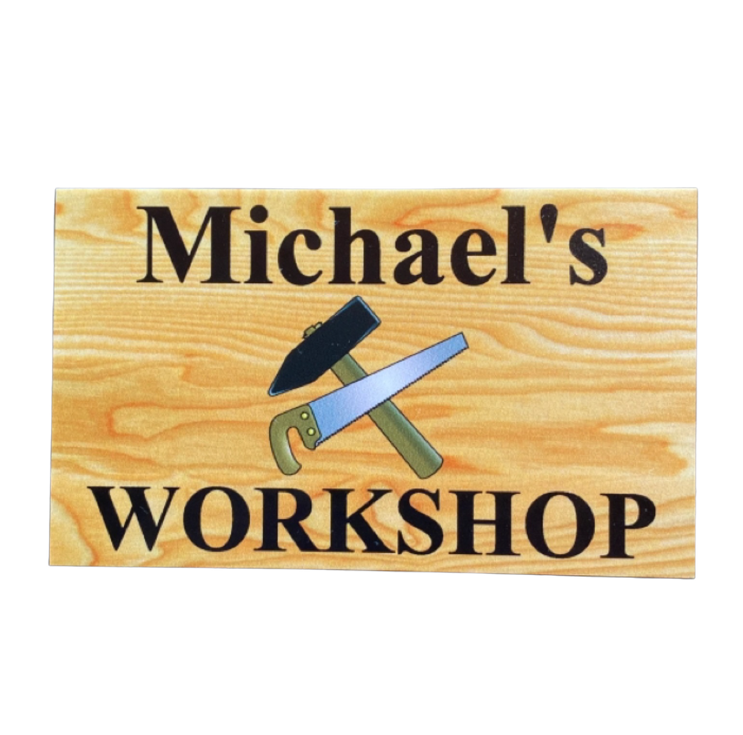 Workshop Woodwork Custom Personalised Sign - The Renmy Store Homewares & Gifts 