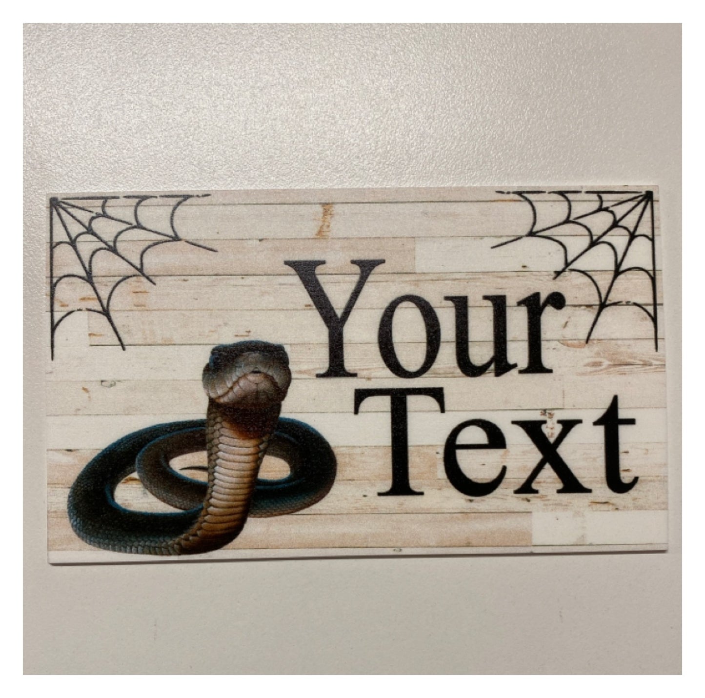 Your Text Snake Custom Wording Text Sign