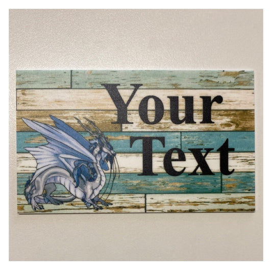 Dragon Magic Custom Wording Text Sign - The Renmy Store Homewares & Gifts 