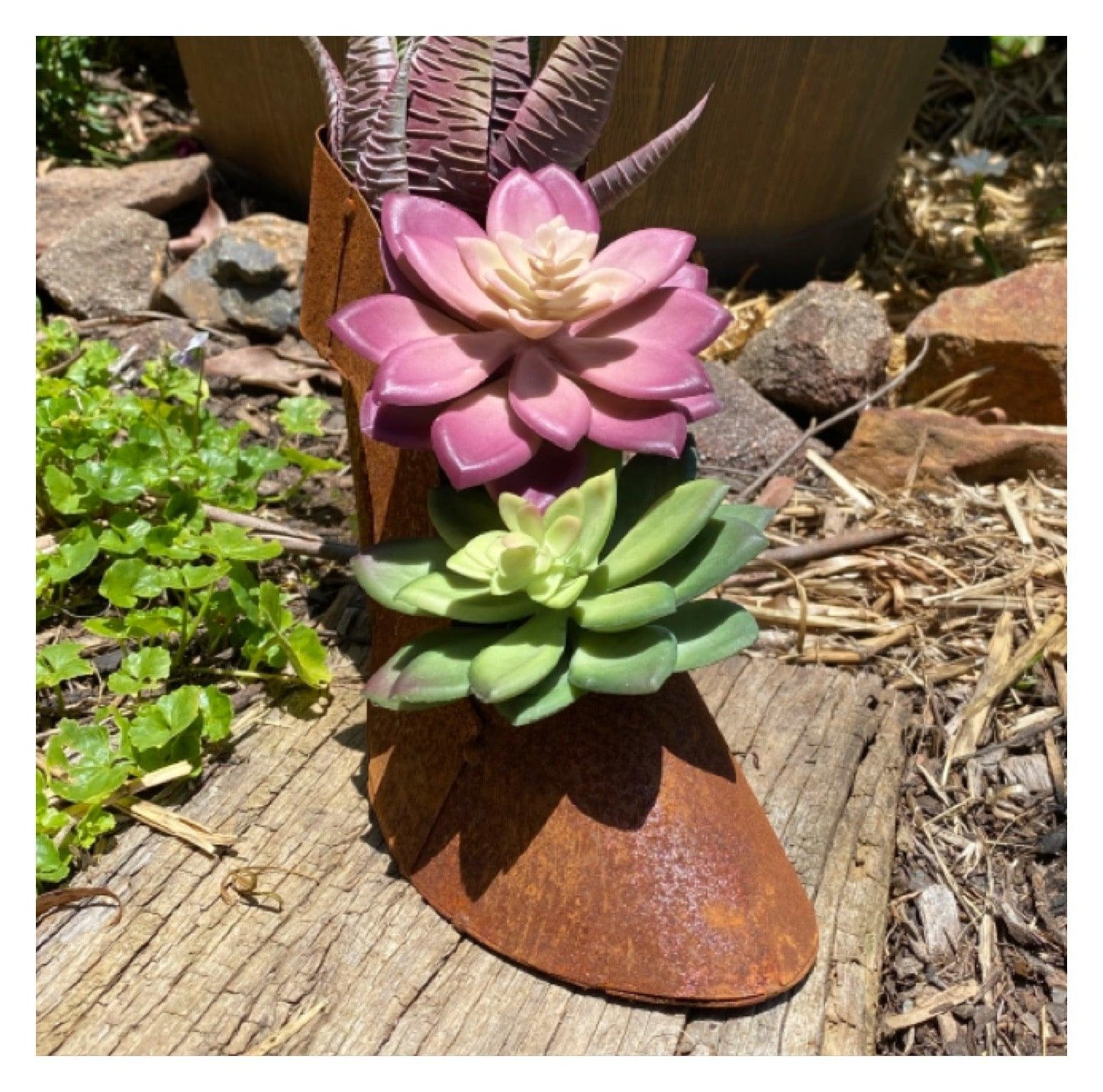 Shoe Rustic Vintage Country Plant Pot Planter - The Renmy Store Homewares & Gifts 