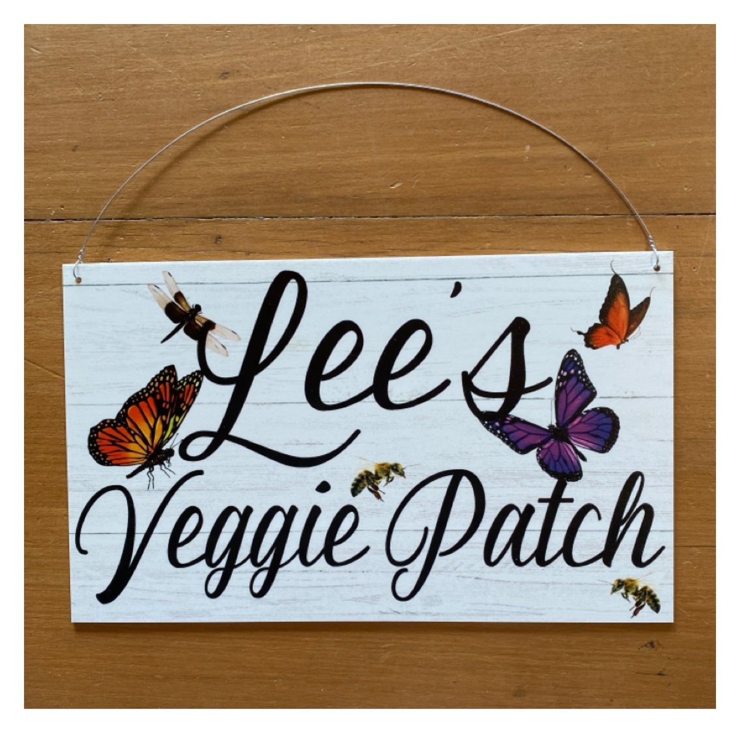 Custom Name Place Butterfly Dragonfly Sign