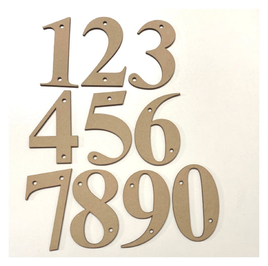 Number House Numbers Wooden MDF DIY 10cm - The Renmy Store Homewares & Gifts 