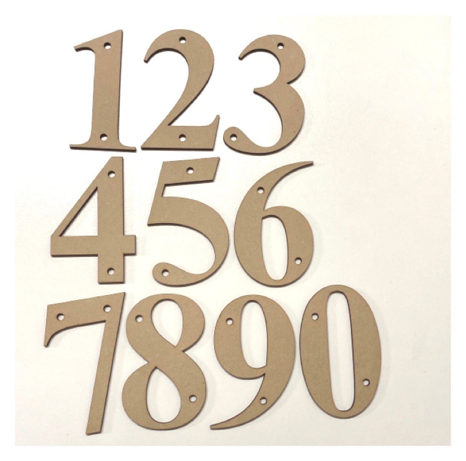 Number House Numbers Wooden MDF DIY 10cm - The Renmy Store Homewares & Gifts 
