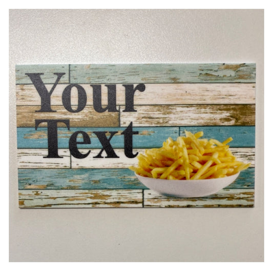Chips Café Potato Kitchen Custom Wording Text Sign - The Renmy Store Homewares & Gifts 