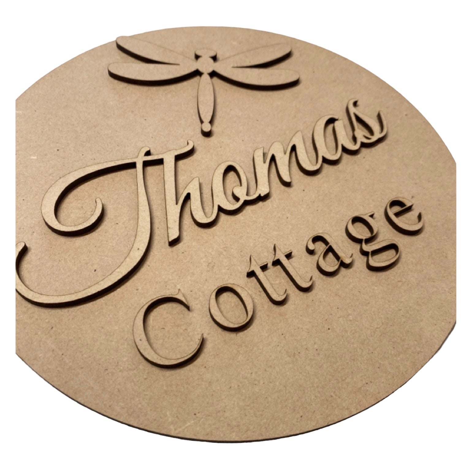 Cottage Cabin Name Custom Sign MDF Wood DIY Craft - The Renmy Store Homewares & Gifts 