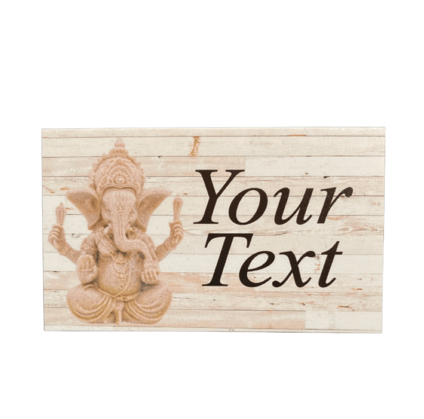 Buddha Ganesha Elephant Your Text Custom Wording Sign