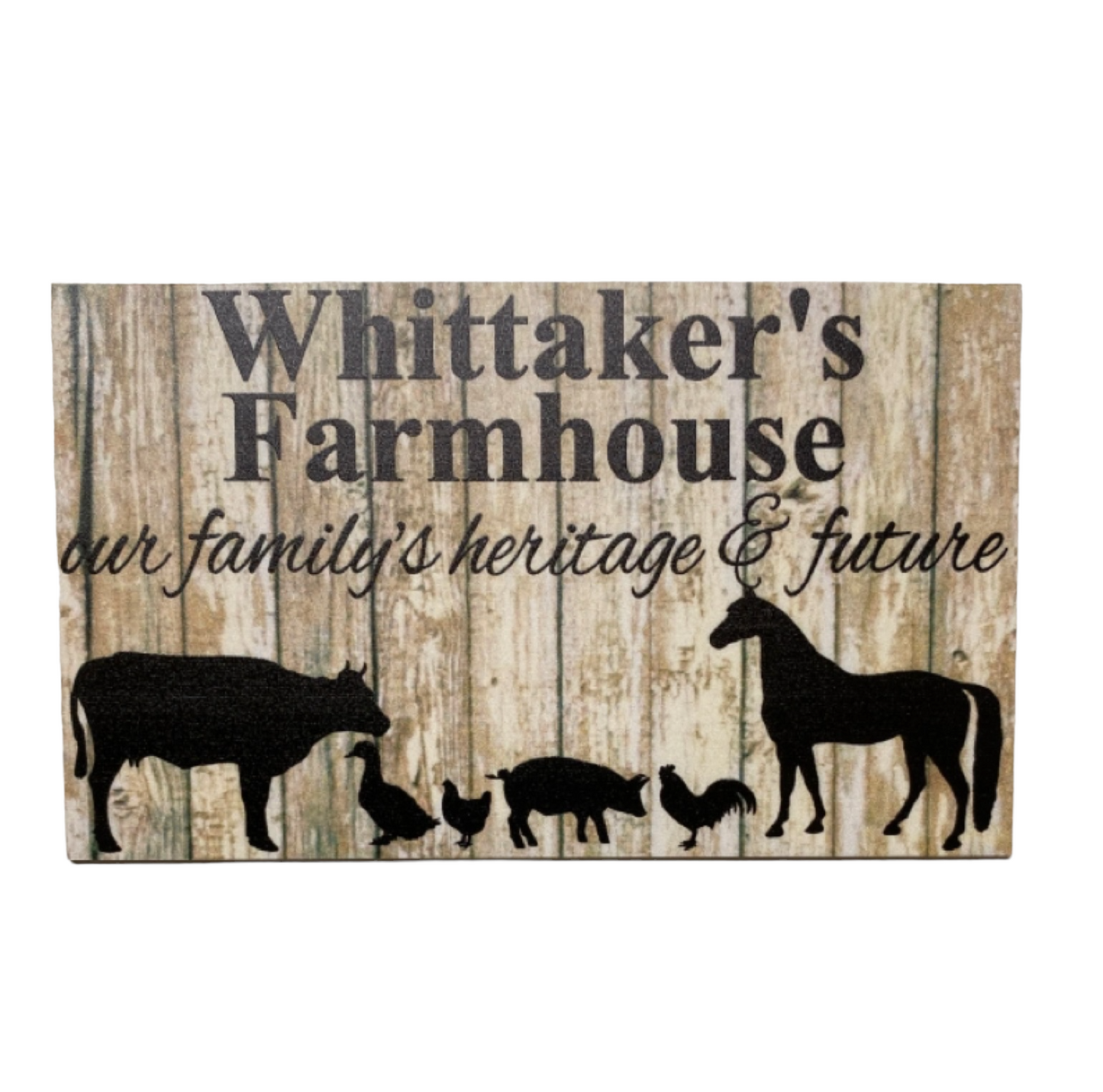 Farmhouse Heritage Future Custom Persoanlised Sign - The Renmy Store Homewares & Gifts 
