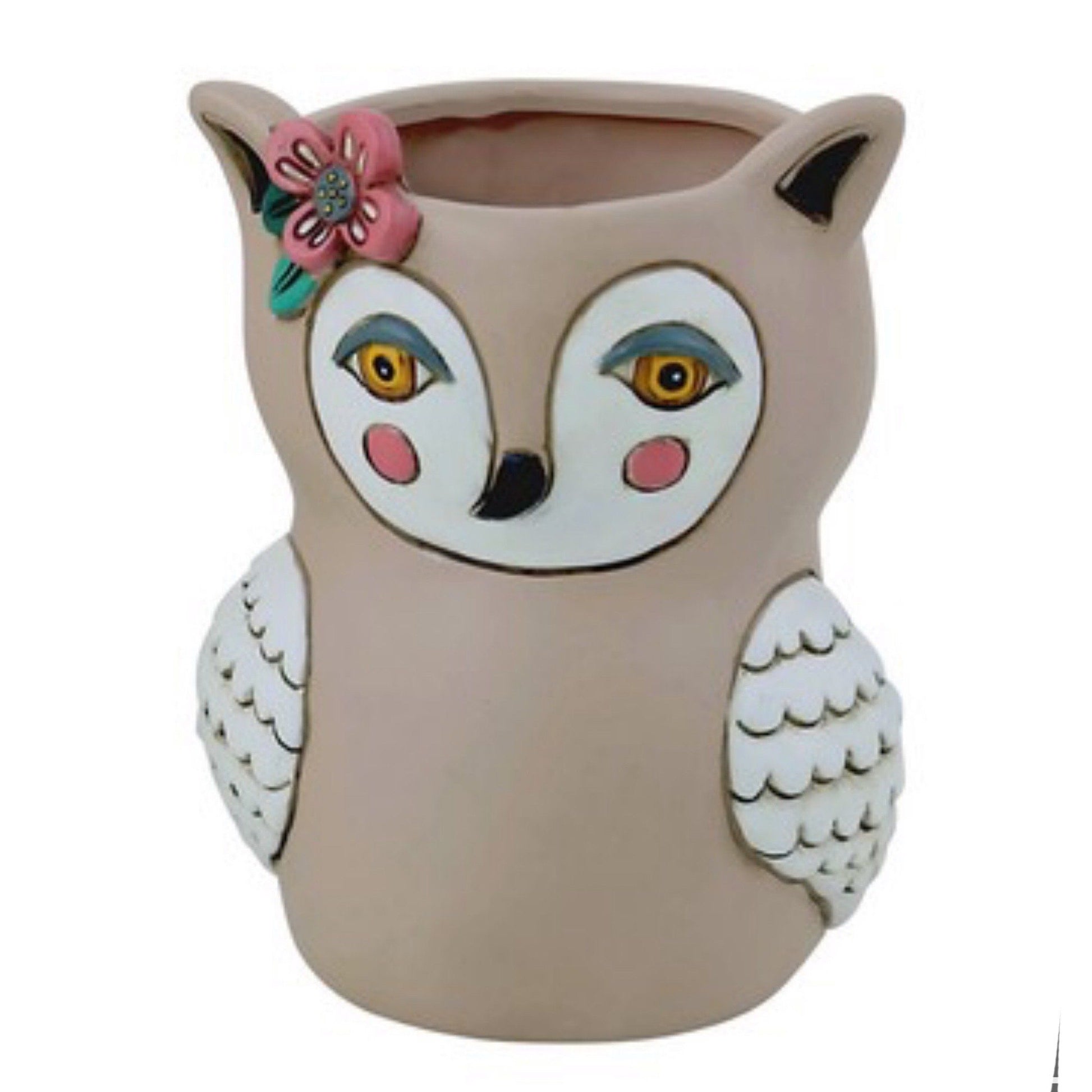 Owl Funky Pot Plant