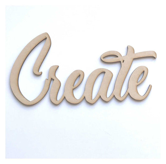 Create Word Wall Quote Art DIY Raw MDF Timber Wood