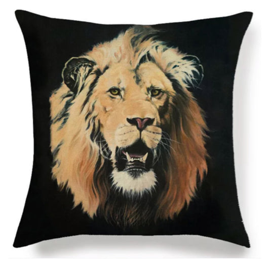 Cushion Cover Lion Wild Africa Nature - The Renmy Store Homewares & Gifts 